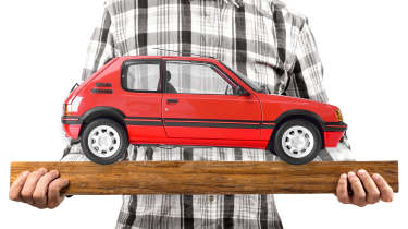 IXO Collections models - Peugeot 205 GTI side profile